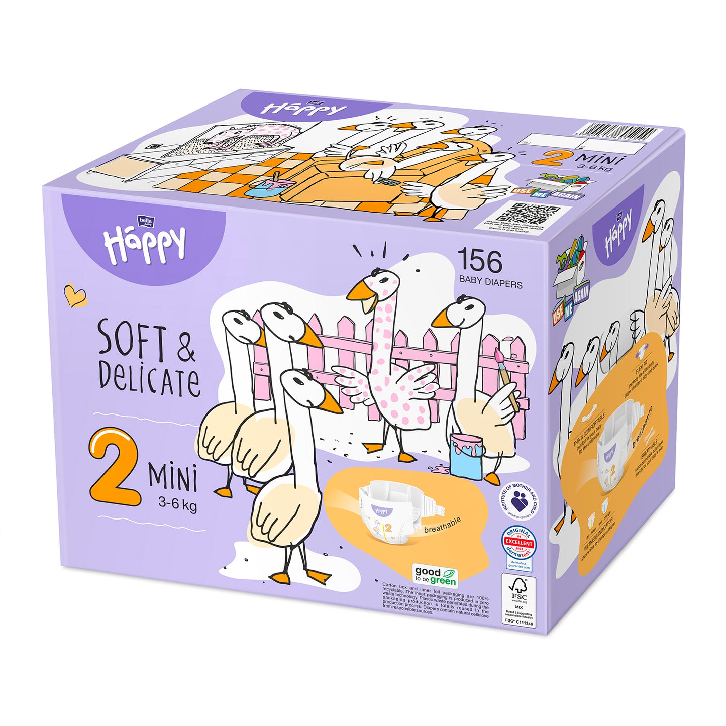 HAPPY - Pannolini Mini Tg.2 (3-6 Kg)