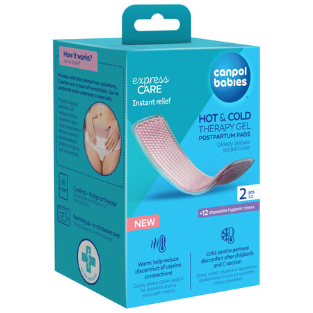 CANPOL BABIES - Assorbenti post-parto in gel caldo e freddo 2 pz