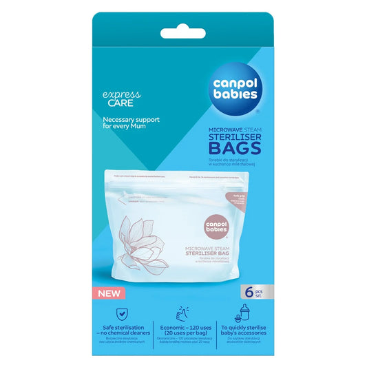 CANPOL BABIES - Sacchetti per sterilizzazione a microonde Canpol babies 6 pezzi