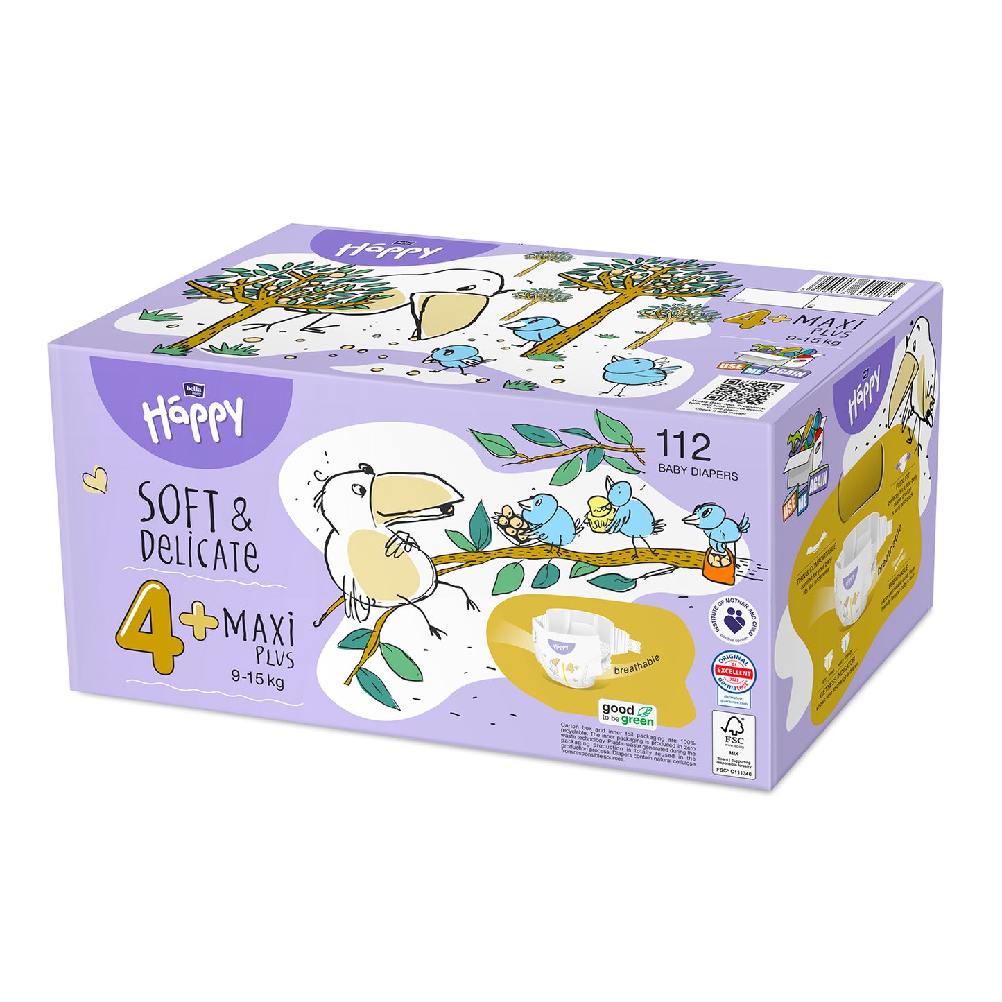 HAPPY - Pannolini Maxi Plus Tg.4+ (9-15 KG)
