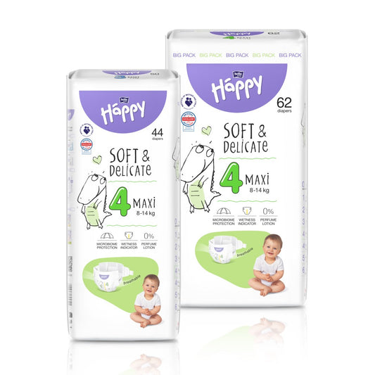 HAPPY - Maxi Diapers Size 4 (8-14 Kg)