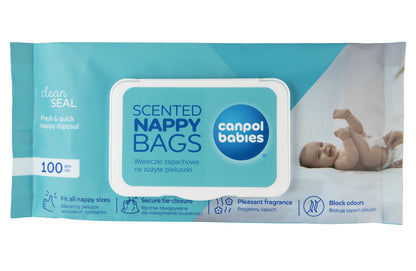 CANPOL BABIES - Sacchetti profumati per pannolini usati 100 pz