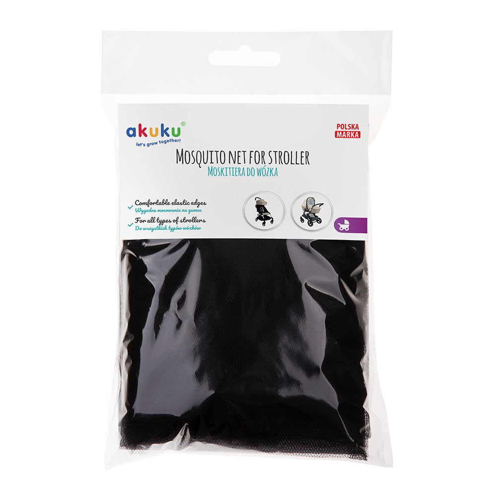 AKUKU - Mosquito Net for Stroller Black/White
