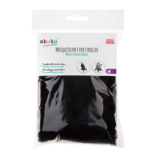 AKUKU - Mosquito Net for Stroller Black/White